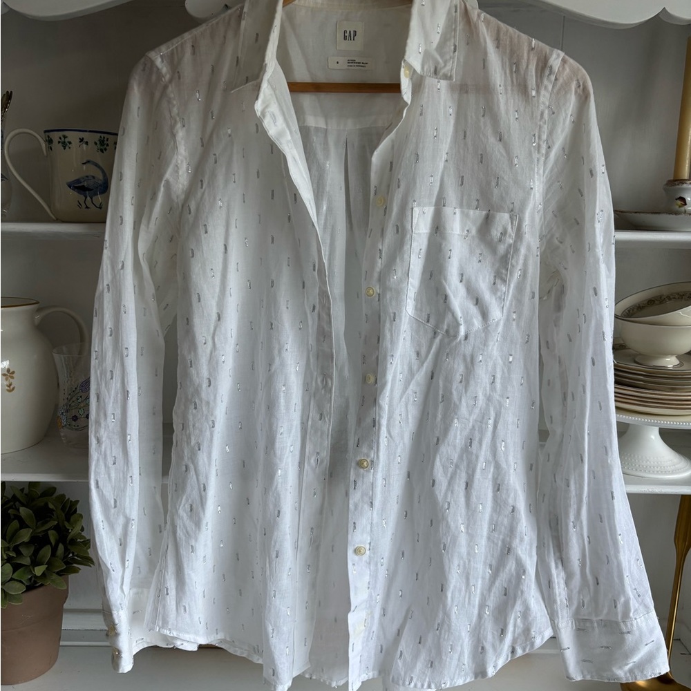 GAP Classic White Cotton Shirt